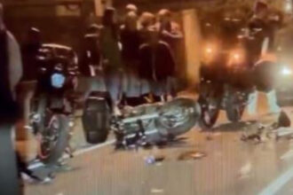 colisao de mota e carro em outiz - 1