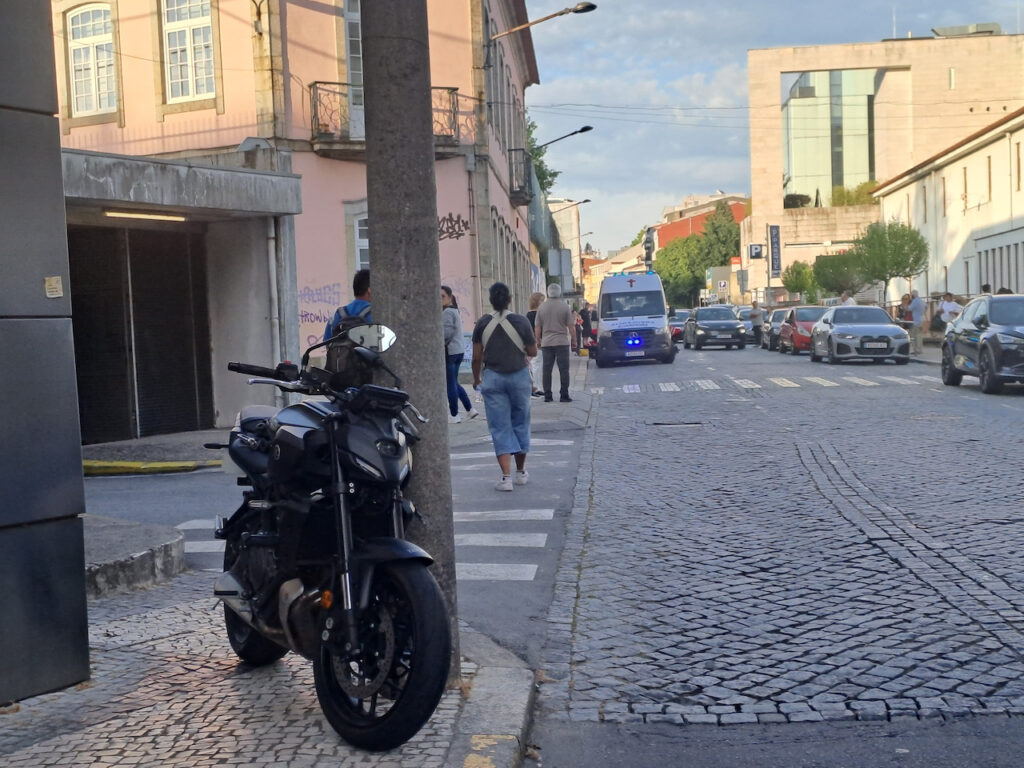 rua raio acidente braga mota queda despiste psp cvp - 1