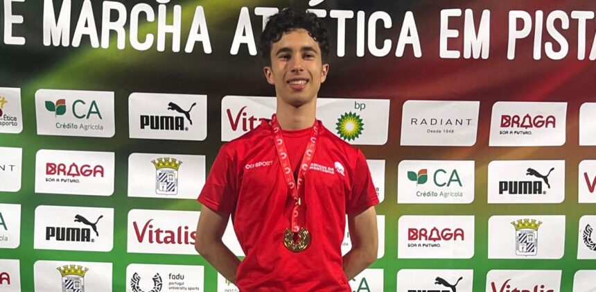Atletismo Tomás Linhares em duplo destaque nacional brilha na marcha atlética em Braga