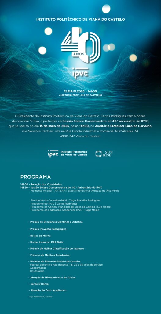 Programa 40 anos IPVC