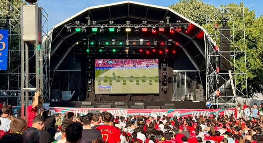 Braga Ecrã gigante na Avenida Central transmite jogos do Mundial 2026