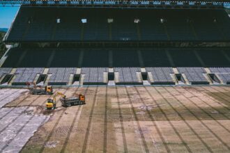 Braga Estádio Municipal recebe obras para instalação inédita de relvado híbrido