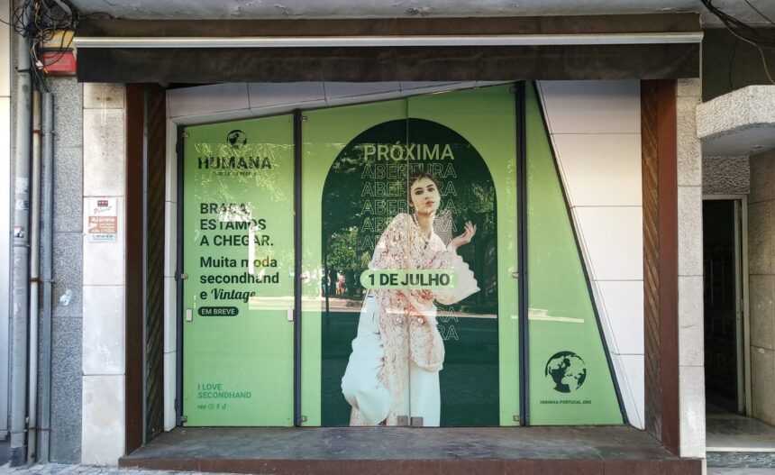 Braga: Humana abre loja de roupa em segunda mão na Avenida da Liberdade Braga Humana abre loja de roupa em segunda mao na Avenida da Liberdade e1781631044359