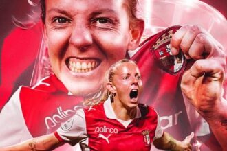 Futebol Feminino Avançada Malu Schmidt renova com o SC Braga até 2029