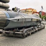 Viana Caça F-16 já está instalado no centro da cidade para abrir os 74 anos da Força Aérea