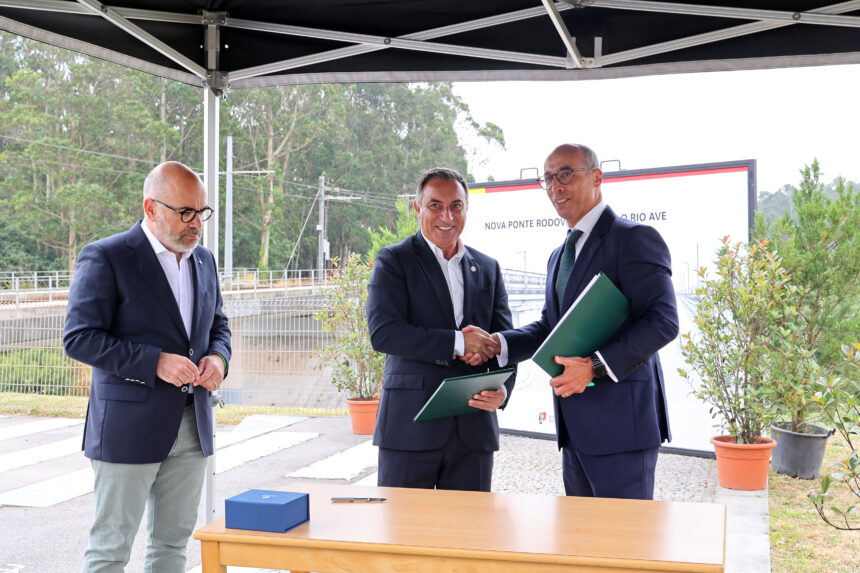 Vila do Conde e IP assinam acordo para nova ponte sobre o rio Ave