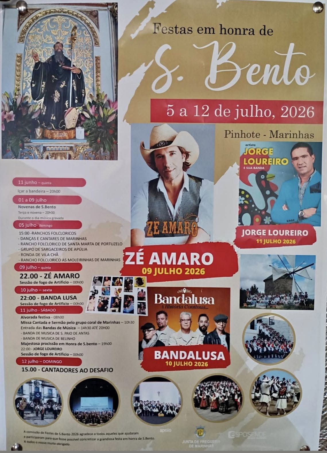 Esposende: Zé Amaro, Bandalusa e Jorge Loureiro animam as Festas de São Bento em Marinhas 717281113 1502019881967563 6898453943378903242 n