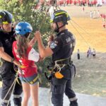 Braga Bombeiros Sapadores animam festa do SC Braga com slide gigante e banho de espuma