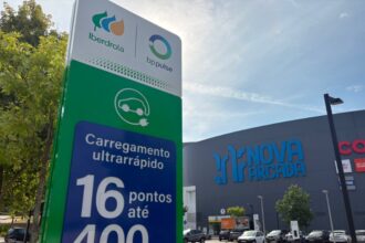 Braga Nova Arcada disponibiliza 16 novos pontos de carregamento ultrarrápido para veículos elétricos