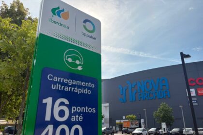 Braga Nova Arcada disponibiliza 16 novos pontos de carregamento ultrarrápido para veículos elétricos