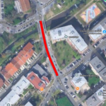 Braga Obras na nova Ecovia cortam transito e estacionamento na Rua 5 de Outubro