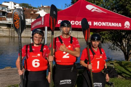 Canoagem Amigos da Montanha com três atletas na Seleção de Canoagem