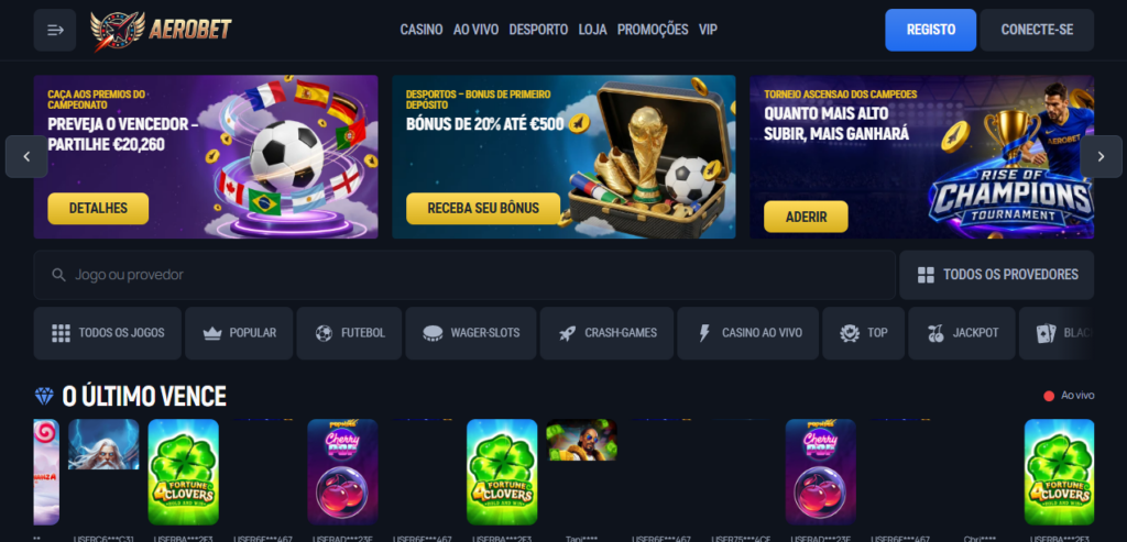 Aerobet Casino em Portugal – Análise Completa 2026 Captura de ecra 2026 07 16 164747