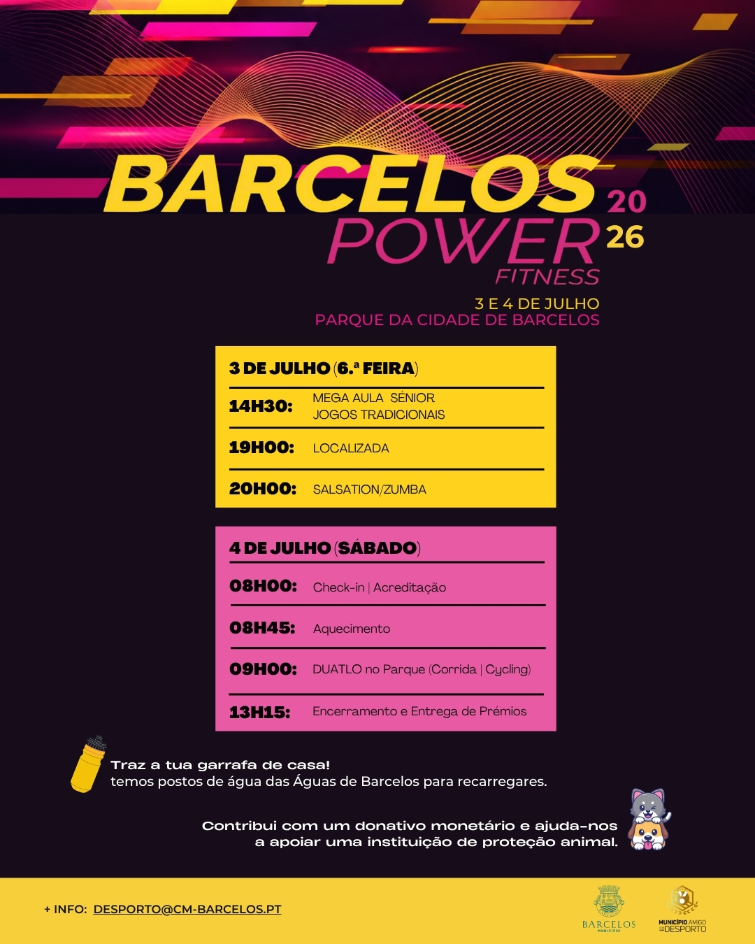 Barcelos: "Power Fitness" arranca HOJE no Parque da Cidade! II Edicao Barcelos Power Fitness