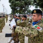 Povoa de Varzim Exercito comemora aniversario da Escola dos Servicos