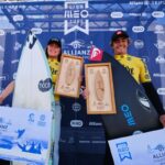 Surf Licra Amarela Go Chill distingue os lideres nacionais Maria Salgado e Francisco Ordonhas na Liga MEO Surf 2026