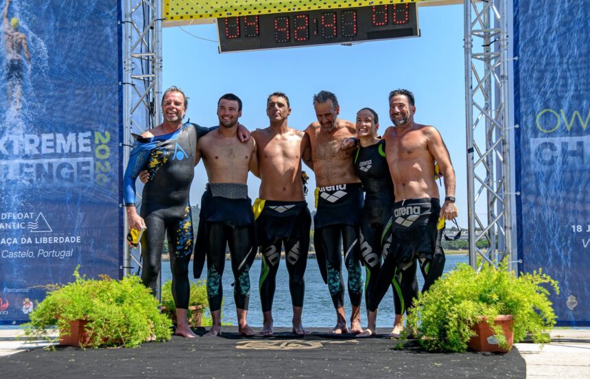 Viana Seis nadadores de elite cumprem travessia épica de 20 km entre o WindFloat Atlantic e a costa