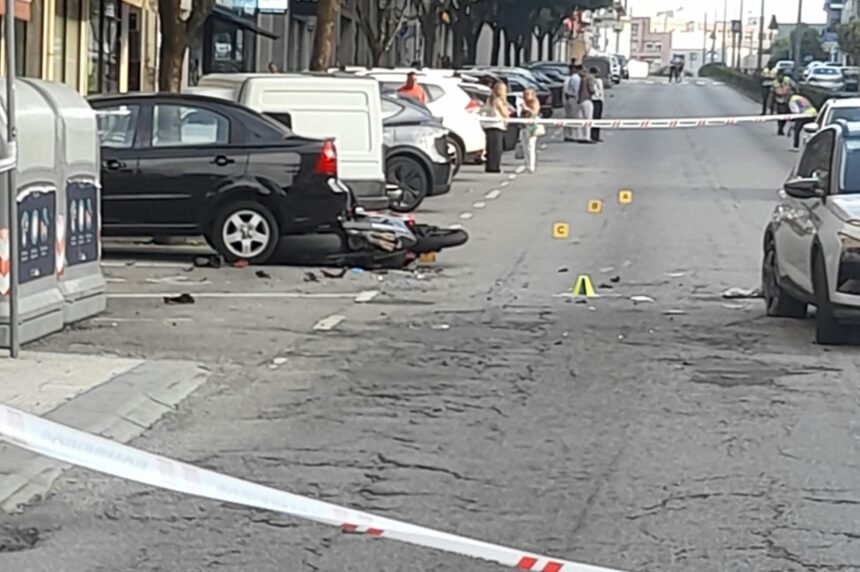 Braga moto morto rua do caíres
