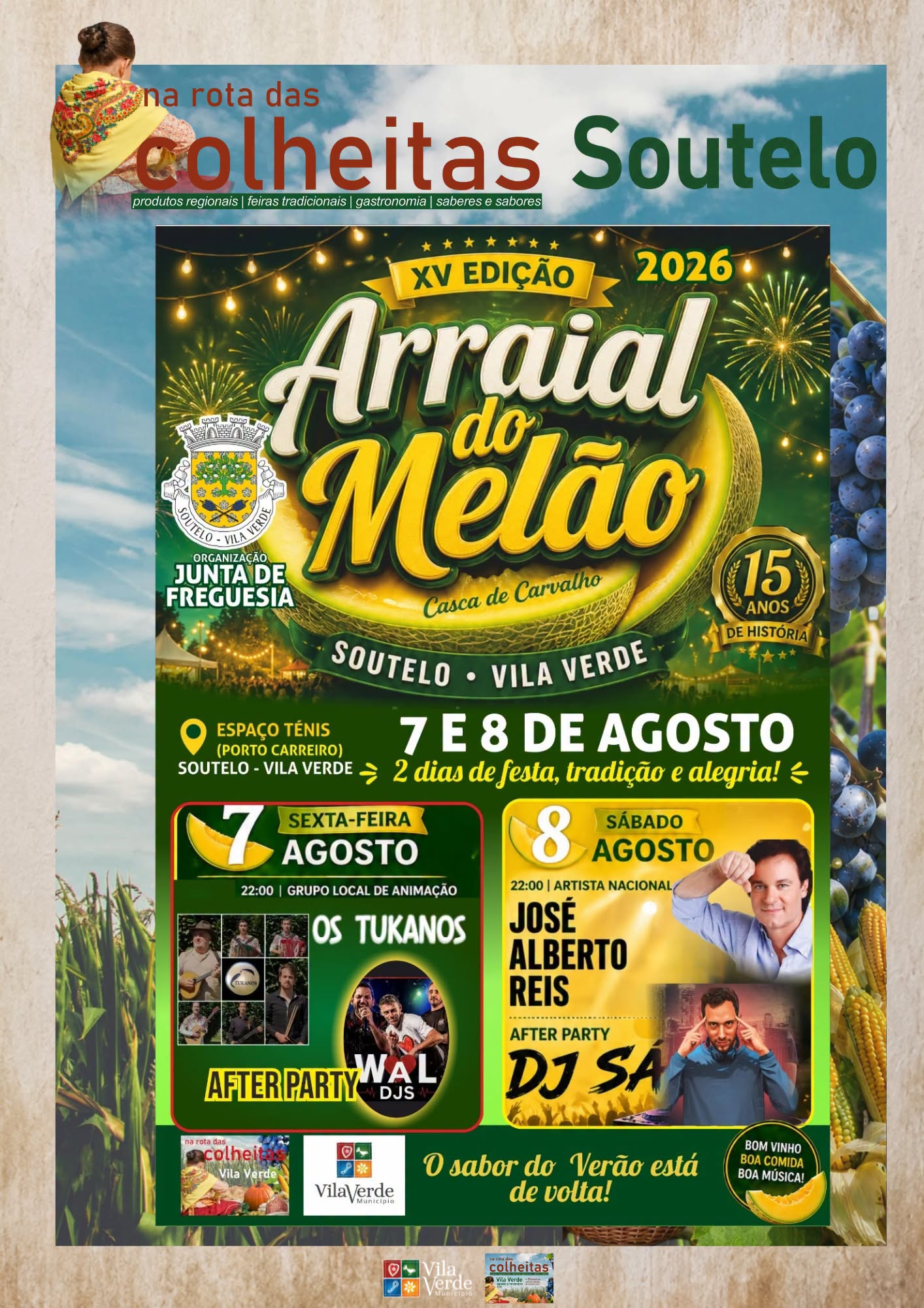 Vila Verde: Soutelo acolhe 15.ª edição do Arraial do Melão "Casca de Carvalho" 763692457 2148568879876017 4146205972684811861 n