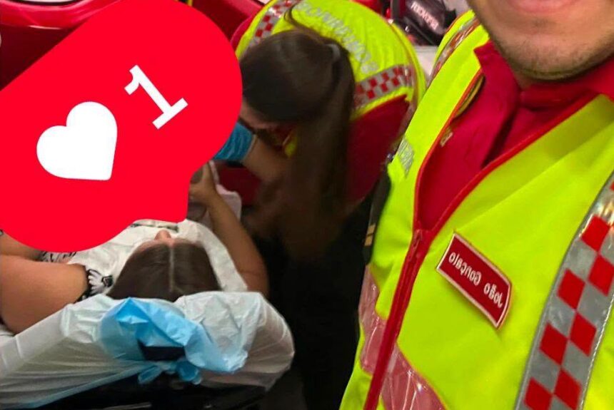Mais um parto a caminho do hospital em Portugal parto hospital benavente bombeiros