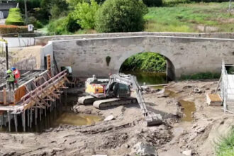 Barcelos Nova ponte sobre o Ribeiro das Pontes devera ficar concluida no final de setembro