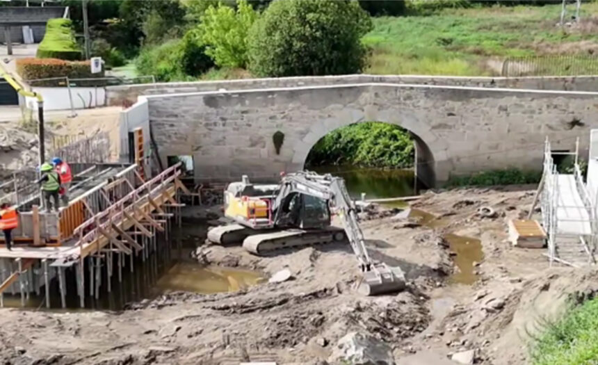 Barcelos Nova ponte sobre o Ribeiro das Pontes devera ficar concluida no final de setembro