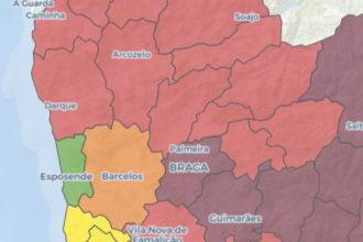Braga e Guimarães em perigo máximo de incêndio esta segunda-feira devido ao calor e trovoada