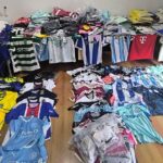 Vieira do Minho GNR apreende mais de 500 camisolas de futebol e malas de luxo contrafeitas na feira semanal