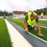 Vila do Conde Campo de Jogos de Vairao entra na fase final com a colocacao da relva sintetica