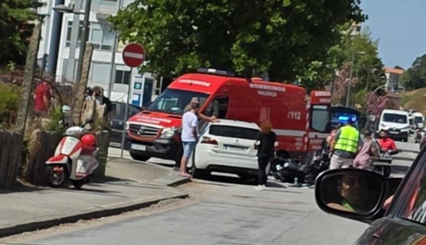 acidente valença moto carro