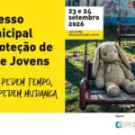 Cartaz do 5.º Congresso Intermunicipal sobre Proteção de Crianças e Jovens, que decorre em Fão nos dias 23 e 24 de setembro.