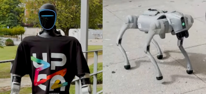 Barcelos: Robô humanoide e cão robótico dão as boas-vindas aos novos estudantes do UPCA Barcelos Robo humanoide e cao robotico dao as boas vindas aos novos estudantes do IPCA
