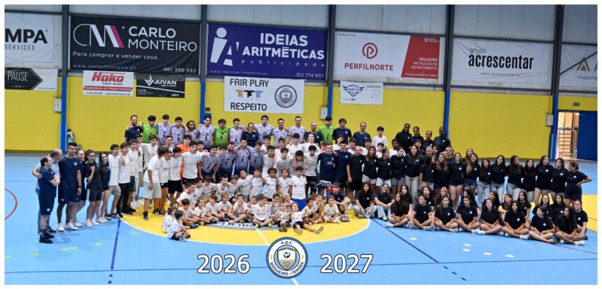 Braga ADC Nogueiro e Tenoes apresenta equipas para a epoca 20262027 com pavilhao cheio