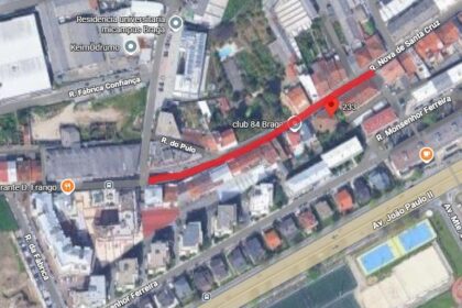 Braga Transito condicionado na Rua Nova de Santa Cruz no sabado devido a obras em edificio