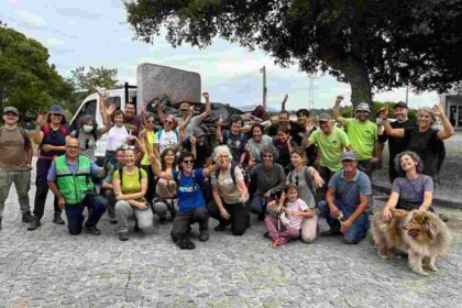 Esposende Voluntarios recolhem uma tonelada de lixo na Mata de Folhosas em Fao
