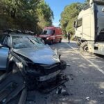 Famalicao Colisao entre carro e camiao na EN14 em Vale Sao Cosme faz dois feridos ligeiros e1789721431390
