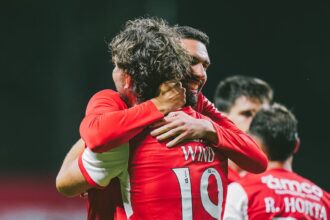 Futebol Golo de Jonas Wind garante vitoria do SC Braga frente ao Estoril Praia e1789463798429