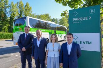 Guimaraes Autocarro gratuito Vai e Vem liga o Multiusos ao Hospital a cada 10 a 15 minutos