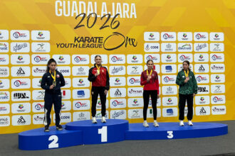 Karate Leonor Goncalves conquista medalha de ouro no Karate 1 Youth League do Mexico