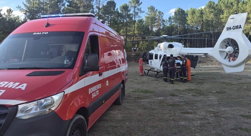 Montalegre Homem de 48 anos ferido com gravidade após queda de telhado no Gerês