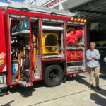 Povoa de Varzim Utentes do Centro Ocupacional da Estela visitam quartel dos Bombeiros Voluntarios