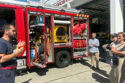 Povoa de Varzim Utentes do Centro Ocupacional da Estela visitam quartel dos Bombeiros Voluntarios