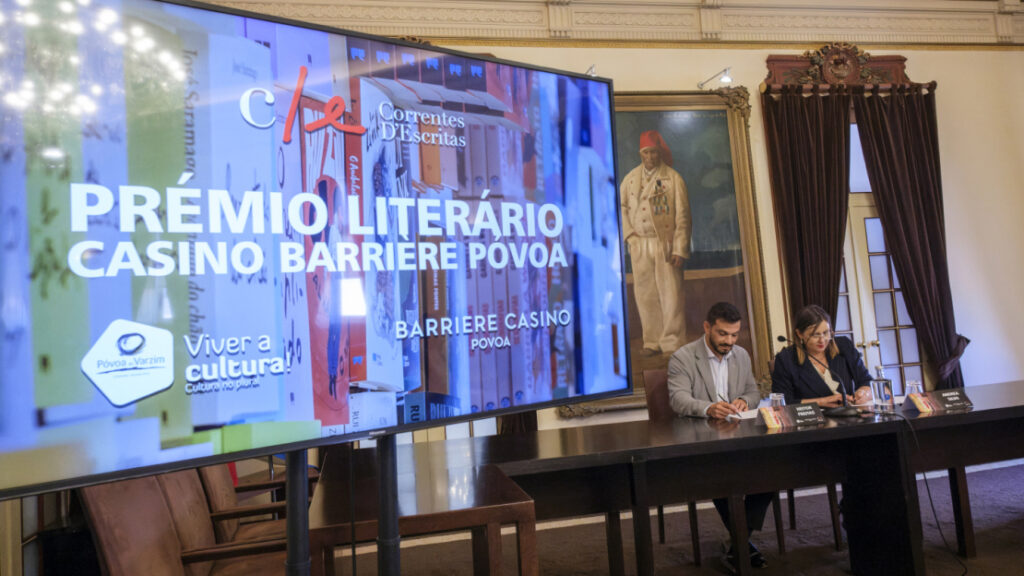 Póvoa de Varzim: Casino Barrière Póvoa assegura apoio de 25 mil euros ao Prémio Literário do Correntes d’Escritas municipio estabelece parceria com barriere casino da povoa 2 1110x624 1