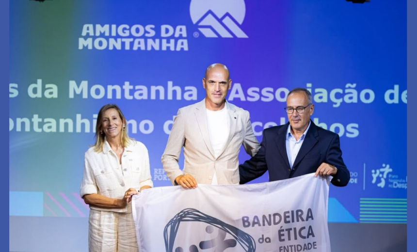 Barcelos Amigos da Montanha distinguidos pelo IPDJ com a Bandeira da Etica de Prata e1792399339388
