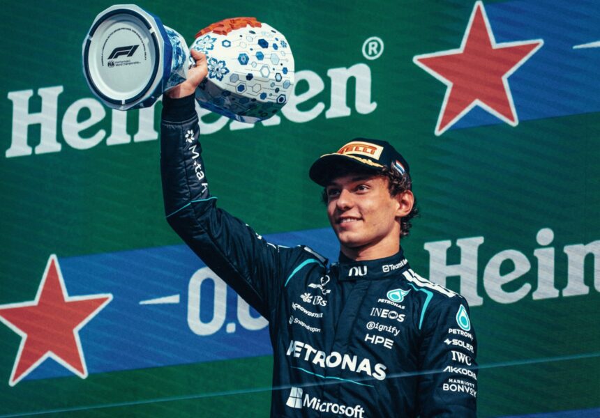 Formula 1 Kimi Antonelli pode sagrar se o mais jovem campeao do mundo em Austin scaled e1792574555322