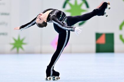 Patinagem Portuguesa Albina Kachur sagra se campea mundial de Solo Dance em Assuncao