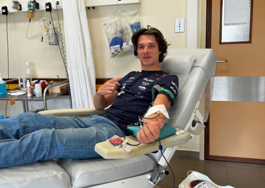 Piloto Pedro Camara Jr. da a cara por campanha de sensibilizacao para a dadiva de sangue nos Acores e1791393268147