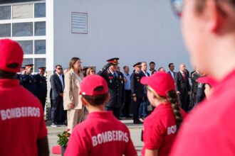 Povoa de Varzim Real Associacao de Bombeiros Voluntarios celebrou149 anos com bencao de viaturas nova Sala do Bombeiro e ginasio